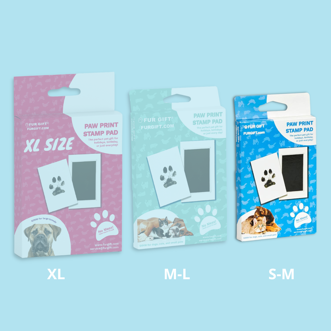 6 Pack of Paw Print Stamp Pads