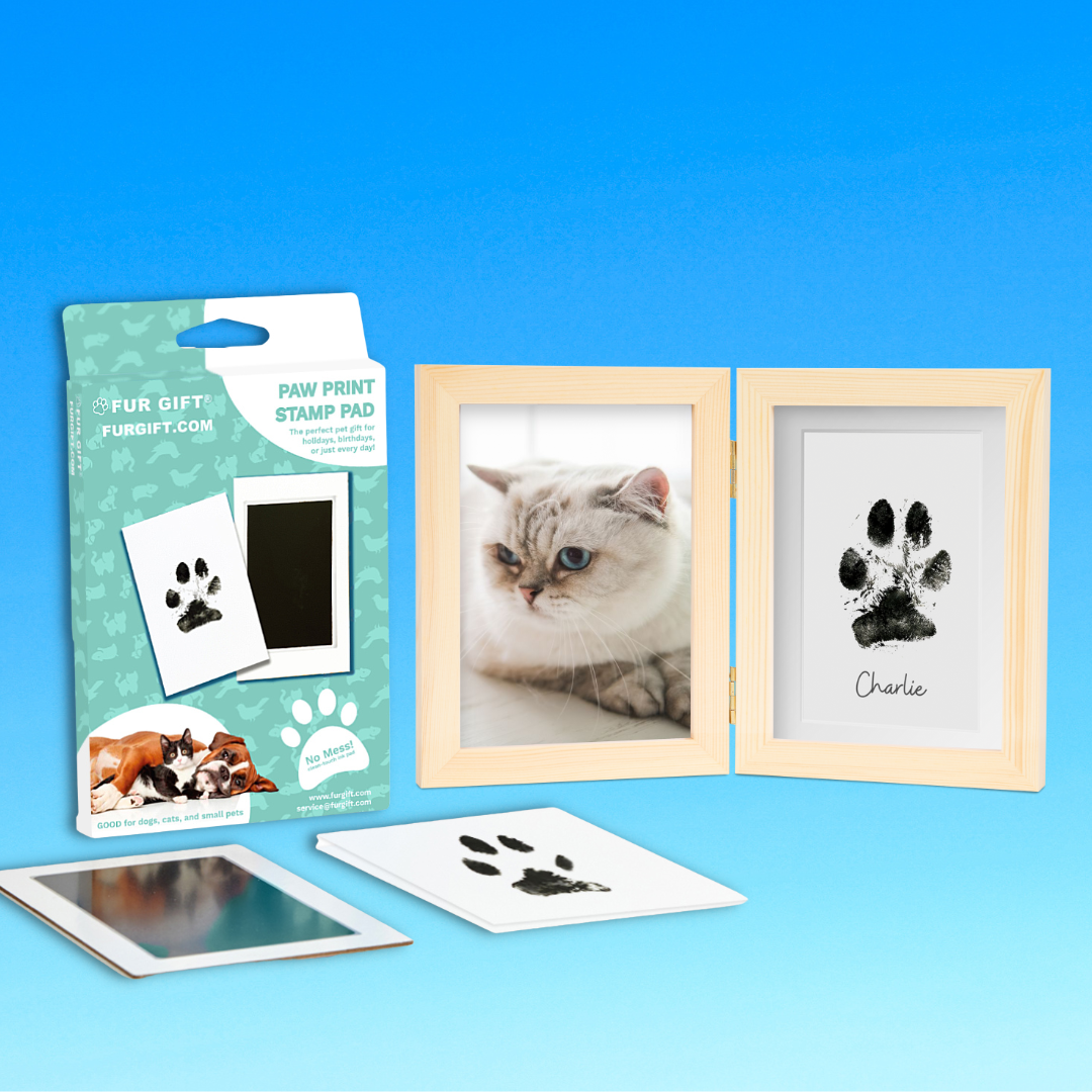 Pet Paw Print Wood Frame