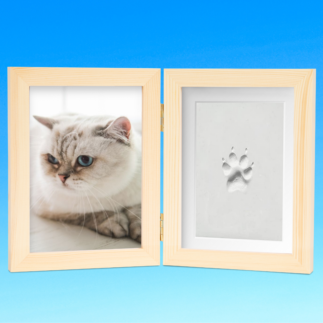 Clay Cat Paw Print Frame Kit