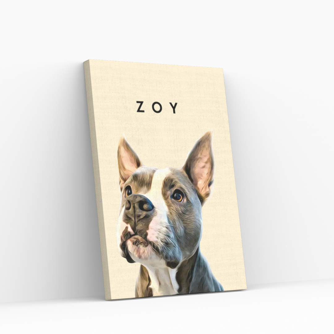 CUSTOM PET PORTRAIT CANVAS