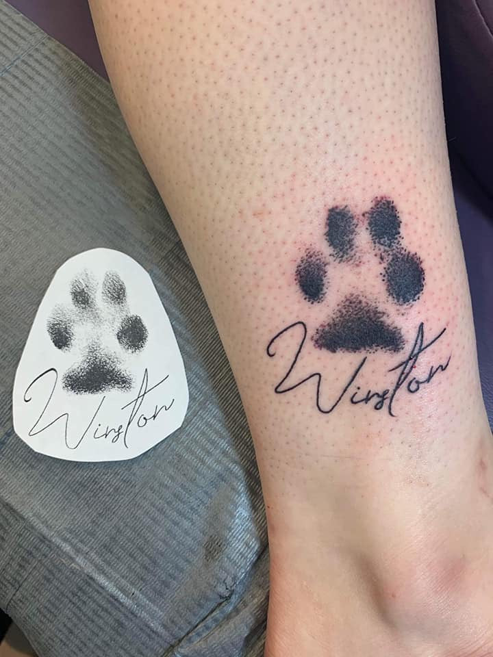 Tattoo Paw Print Stamp Pads Plus Size