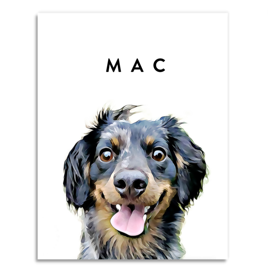 CUSTOM PET PORTRAIT PRINT