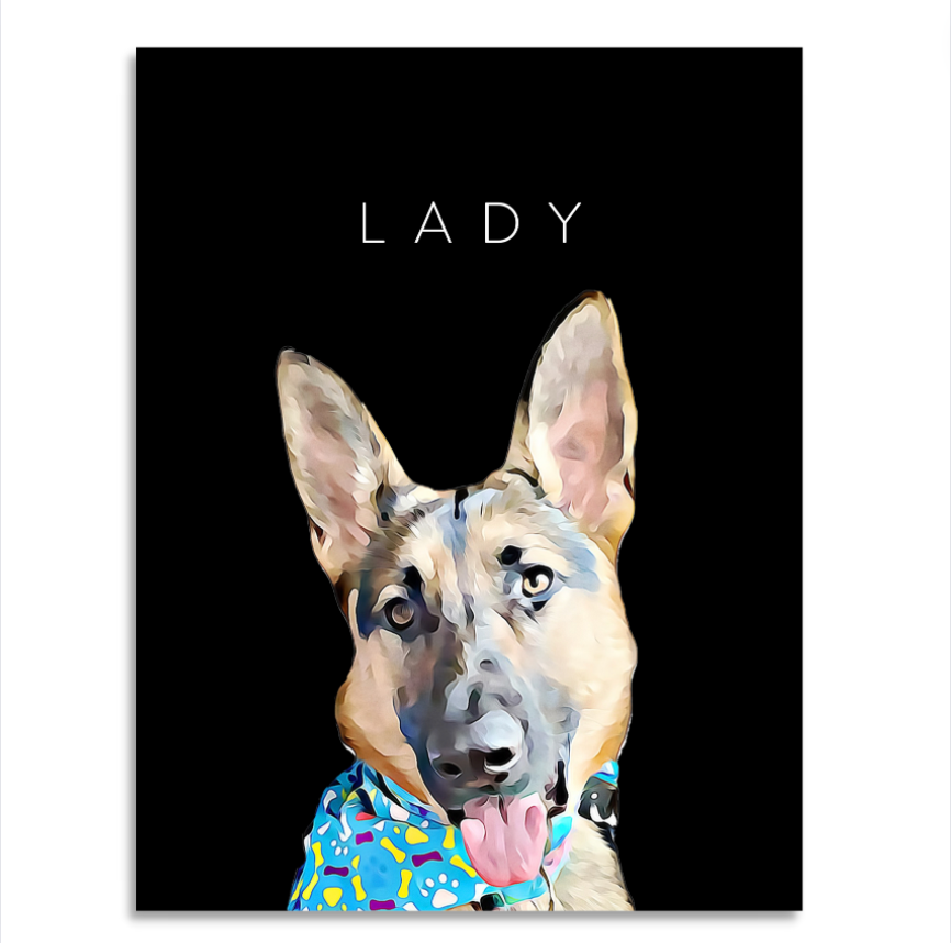 CUSTOM PET PORTRAIT PRINT