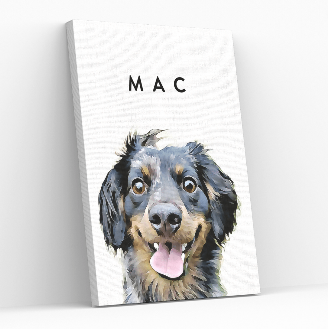 CUSTOM PET PORTRAIT CANVAS