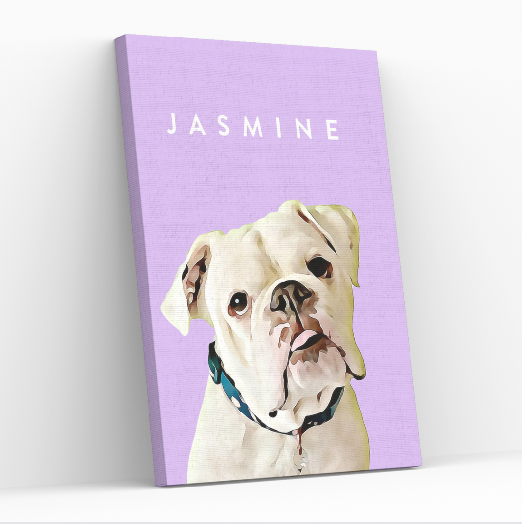 CUSTOM PET PORTRAIT CANVAS