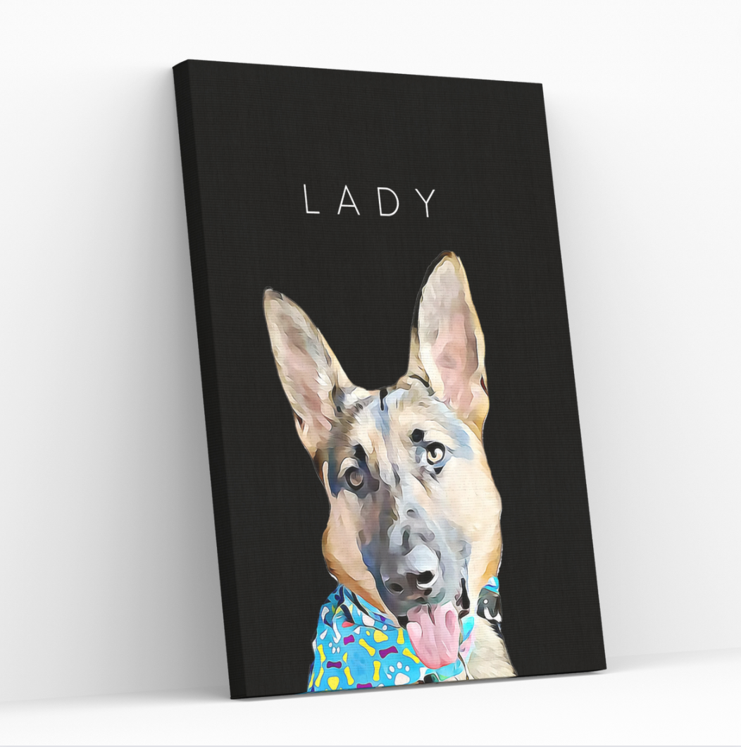 CUSTOM PET PORTRAIT CANVAS