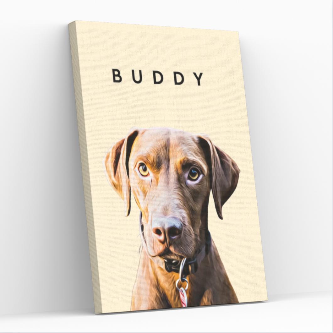 CUSTOM PET PORTRAIT CANVAS