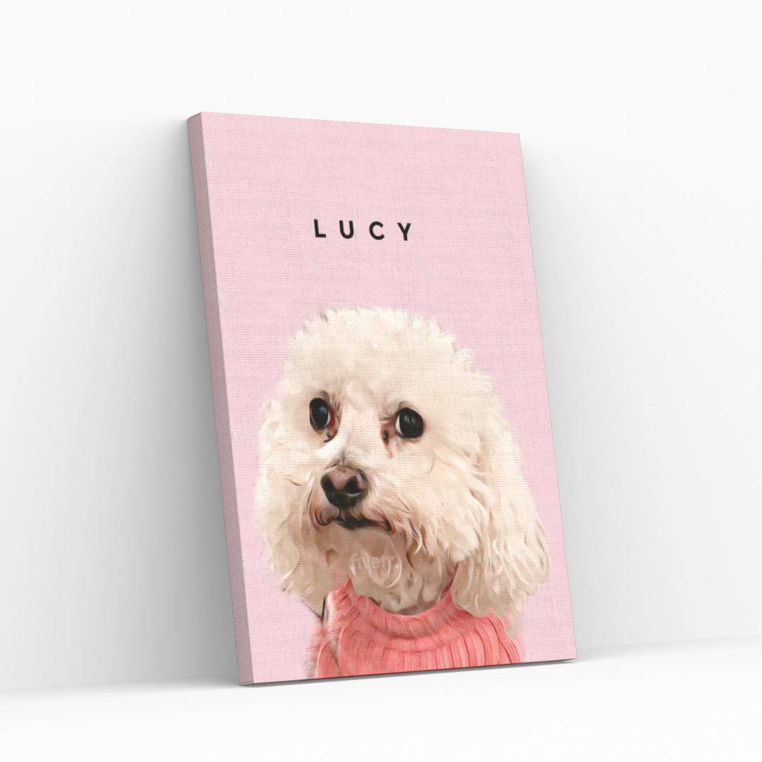 CUSTOM PET PORTRAIT CANVAS