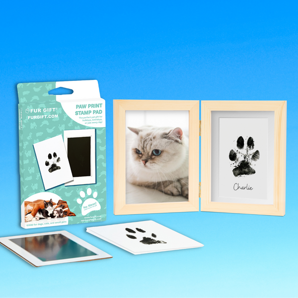 Pet Paw Print Wood Frame – Fur Gift