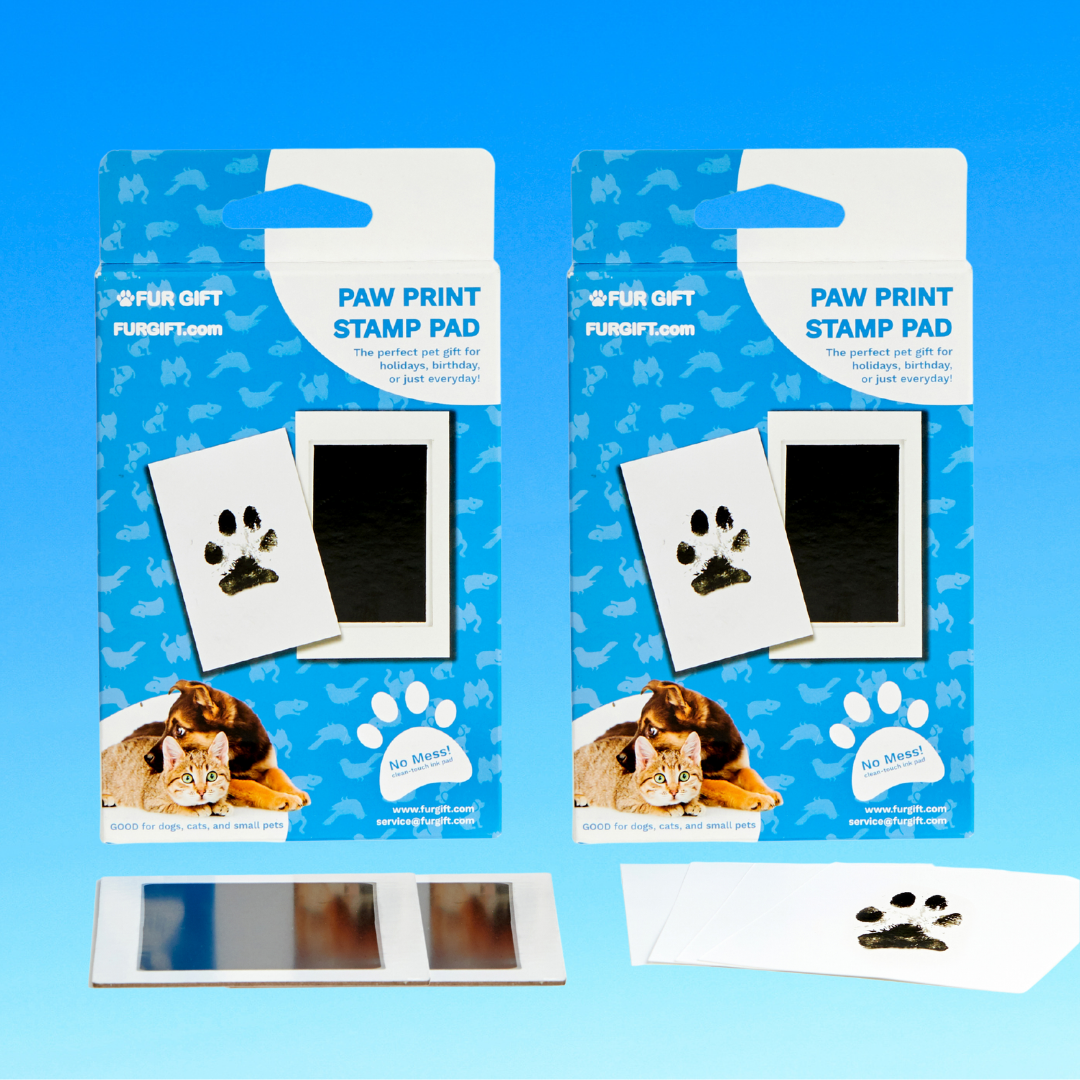 2 Pack of Paw Print Stamp Pads – Fur Gift