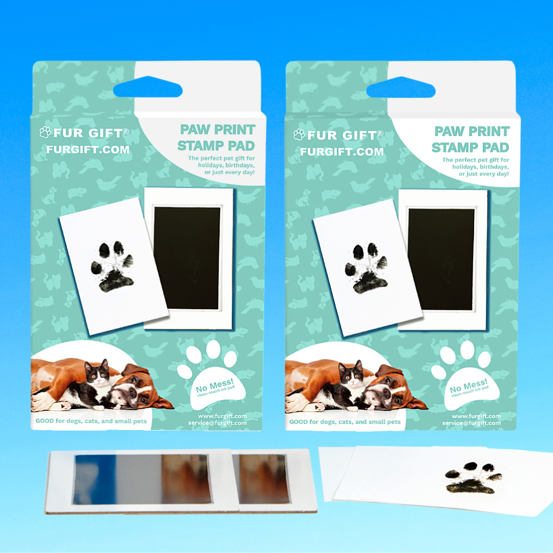 2 Pack of Plus Size Paw Print Stamp Pads