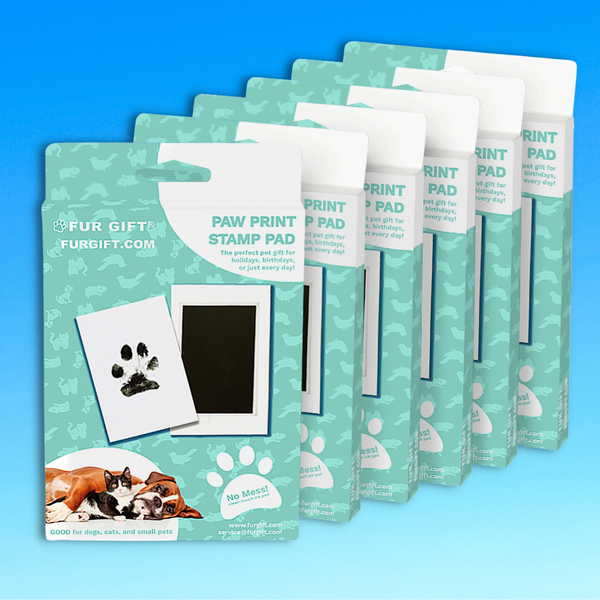 2 Pack of Plus Size Paw Print Stamp Pads – Fur Gift