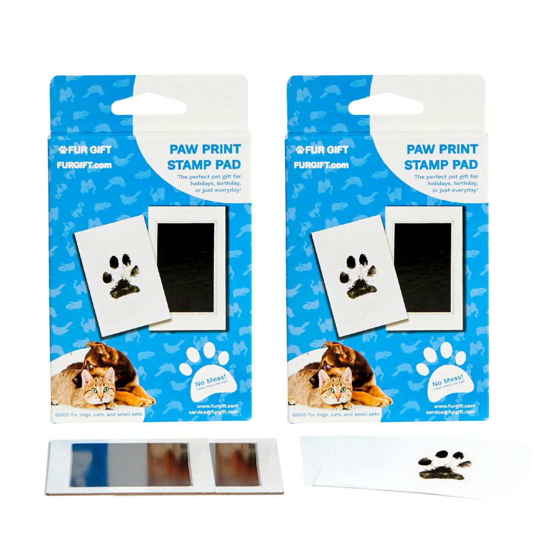 4 Pack of Plus Size Paw Print Stamp Pads