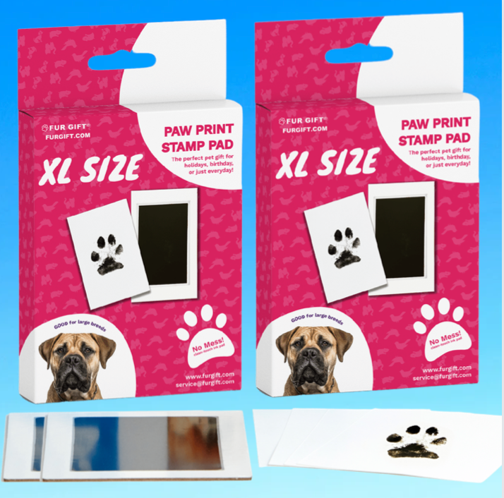 XL Dog Paw Print Stamp Pad